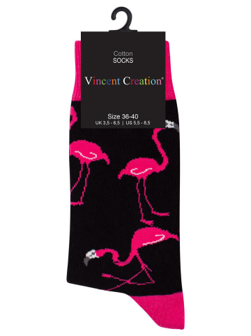 Vincent Creation® Bunte Fun Socken in PinkFlamingo