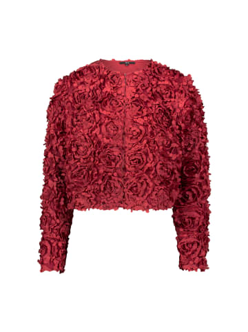Zero  Bolerojacke mit 3D Blumen in Cabernet