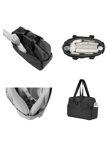 Kikkaboo Wickeltasche Chelsea in schwarz