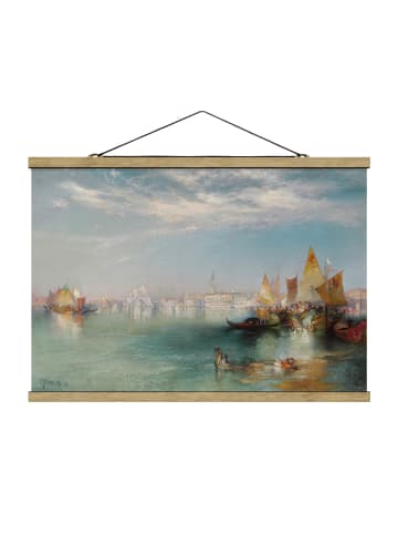 WALLART Stoffbild - Thomas Moran - Canal Grande Venedig in Blau