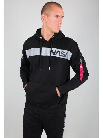 Alpha Industries Hoodie "Nasa Rs Hoody" in Schwarz