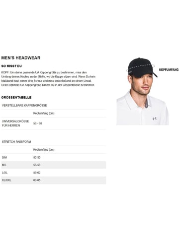 Under Armour Cap "M Iso-Chill Launch Adj" in Schwarz