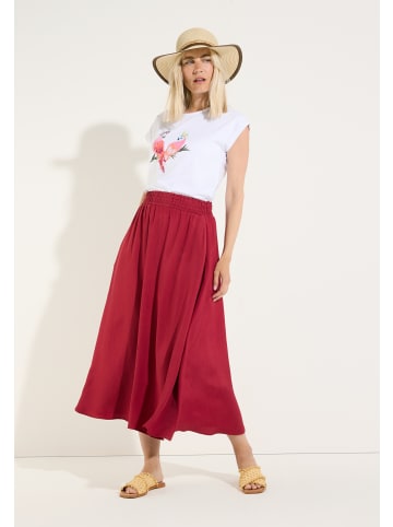 More & More tropical Baumwoll-T-Shirt, Papageien in white
