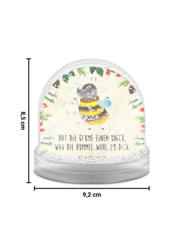 Mr. & Mrs. Panda Schneekugel Hummel flauschig mit Spruch in Naturpapier