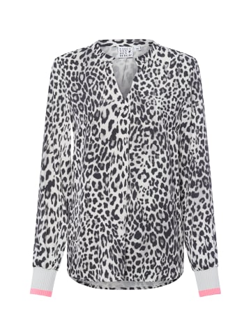 EMILY VAN DEN BERGH  Tunikabluse in schwarz hellgrau - 0002