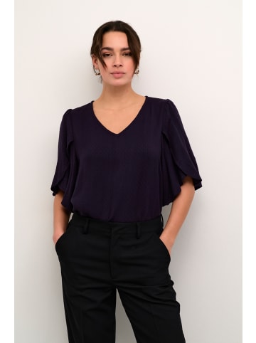 Kaffe Kurzarm-Bluse KAmina Loose fit in Dawn Purple