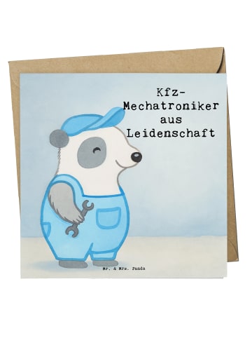 Mr. & Mrs. Panda Deluxe Karte Kfz-Mechatroniker Leidenschaft Des... in Weiß