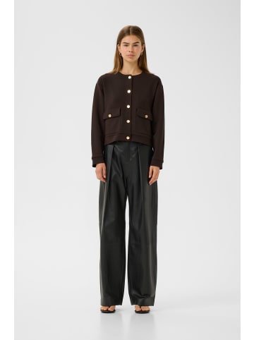 InWear Trackjacket-sweat GIDAIW Classic fit in Chocolate Brown
