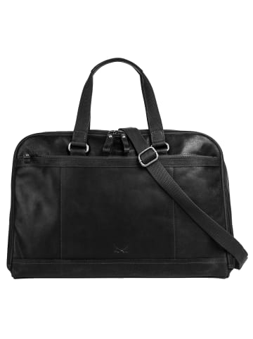 Sansibar Reisetasche echt Leder in schwarz