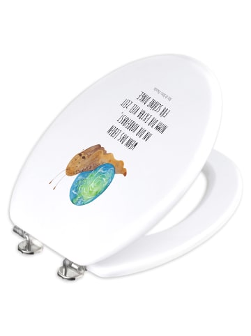 Mr. & Mrs. Panda WC Sitz Schnecke Sir mit Spruch in Weiß