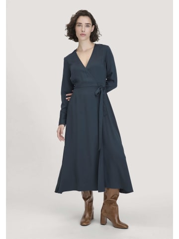 Hessnatur Wickelkleid Knöchellang in dunkles petrol
