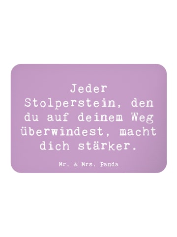 Mr. & Mrs. Panda Magnet Spruch Stolpersteine im Alltag meistern ... in Lavendeltraum