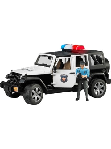 bruder Spielzeugauto 02526 Jeep Wrangler Rubicon Polizei mit Polizist und Ausrüstung