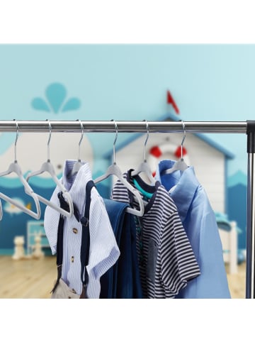 relaxdays 90 x Kinderkleiderbügel in Grau