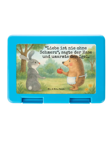 Mr. & Mrs. Panda Bentobox Hase Igel Design mit Spruch in Weiß