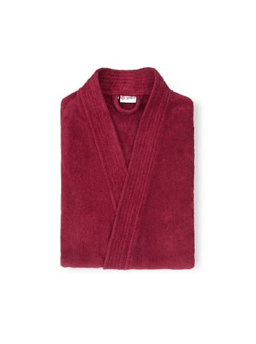 Grace Grand Spa Bademantel Kimono in Bordeaux