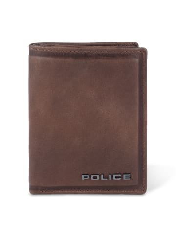 Police Geldbörse Leder 9 cm in brown