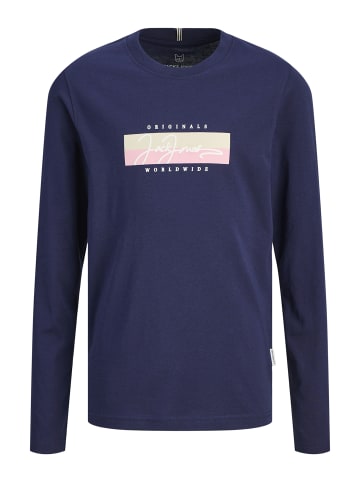 JACK & JONES Junior Longsleeve 'Frederiksberg' in blau