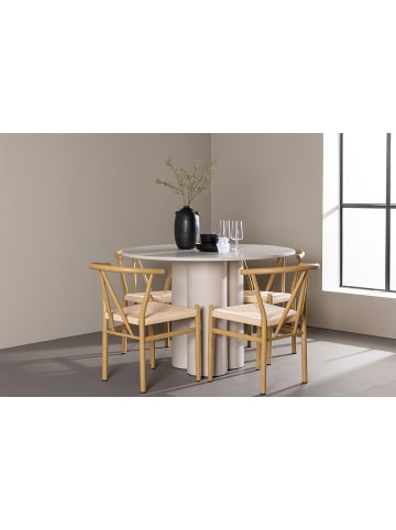 ebuy24 Essgruppe Olivia Beige 110 x 110 cm