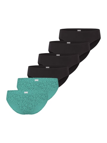 Schiesser Slip Teens Girls 95/5 Cotton in Mint/Dunkelblau