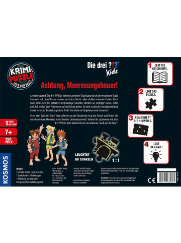 Franckh-Kosmos Krimi-Puzzle: Die drei ??? Kids 150 Teile - Achtung, Meeresungeheuer!