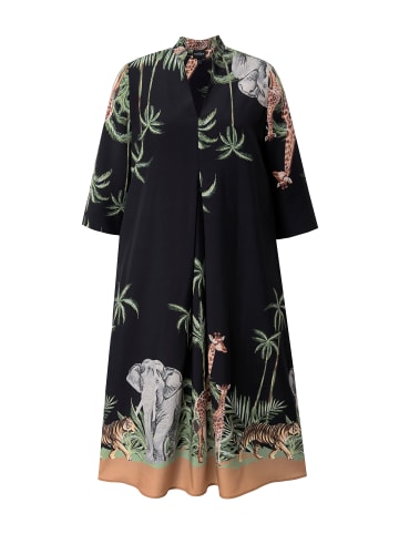 Ulla Popken Midikleid in schwarz