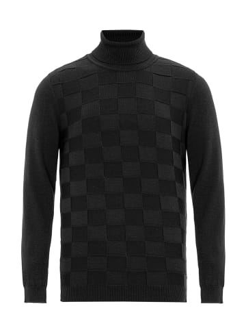 Cipo & Baxx Rollkragenpullover in BLACK