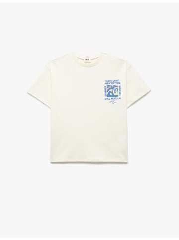 KOTON TSHIRT SS in Ekru