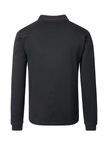 Redmond Langarmpoloshirt in Grau