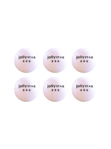 COFI 1453 JollyStar Tischtennisbälle – 6er Set für Training & Spiel in Weiß