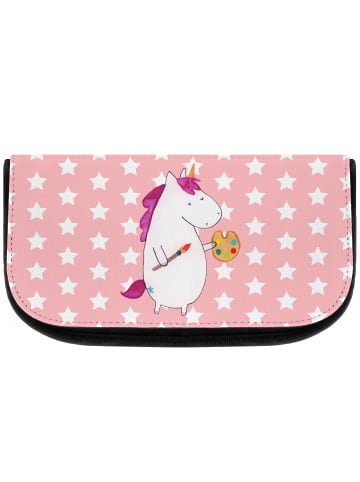 Mr. & Mrs. Panda Kulturtasche Einhorn Künstler ohne Spruch in Rot Pastell