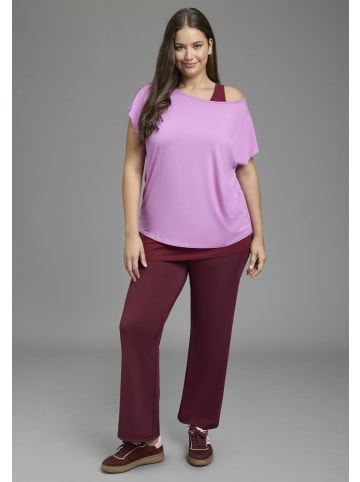Laura Scott Yoga & Relax Shirt in pink_bordeaux