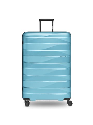 Bergpfeil Travel 4-Rollen Trolley L 75 cm mit Dehnfalte in glacier blue metallic