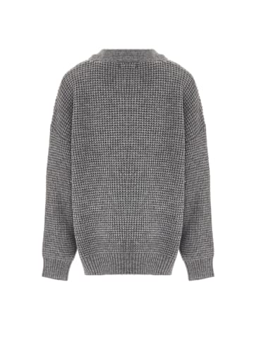 caissa Damen Strickjacke in Hellgrau Melange