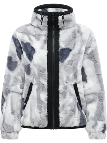 ragwear Fellimitatjacke Nordicka Y in Dark Grey