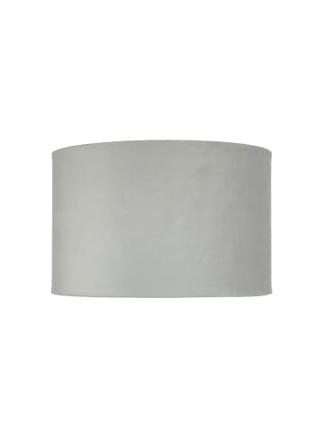 Licht-Erlebnisse Lampenschirm Ø 28 x (H)18 cm in Hellgrau Silber gebürstet