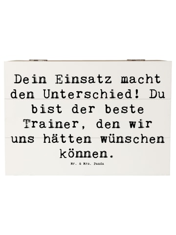 Mr. & Mrs. Panda Schatulle Spruch Trainer Unterschied mit Spruch in Weiß