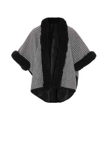 Usha Poncho in Wollweiss