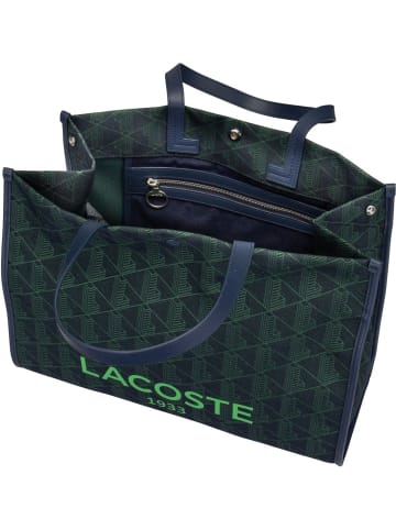 Lacoste Shopper Heritage Jacquard 4515 in Mono Marine/Vert