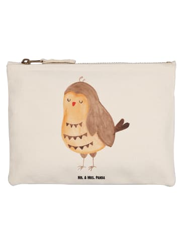 Mr. & Mrs. Panda Stoffbeutel Eule Zufrieden ohne Spruch in Weiß