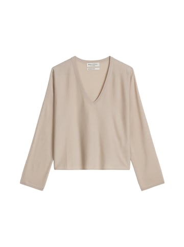 Marc O'Polo V-Neck-Pullover oversize in Linen Beige