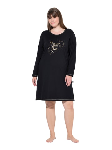 Ulla Popken Nachthemd in schwarz