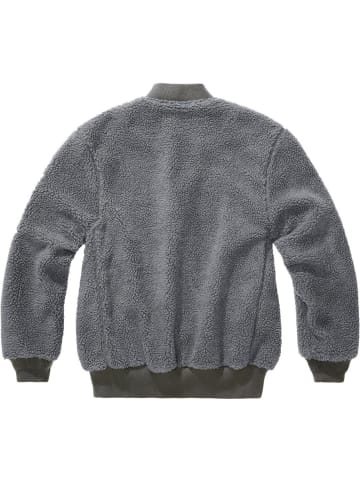 Brandit Fleecejacke/Fleecepullover "MA1 Sherpa Jacket" in Grau