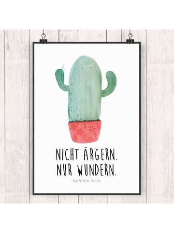Mr. & Mrs. Panda Kunstdruck Kaktus Wut mit Spruch in Weiß