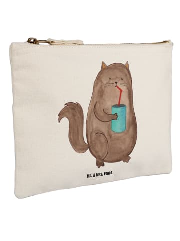 Mr. & Mrs. Panda Schminktasche Katze Dose ohne Spruch in Weiß