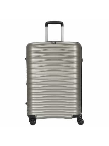 Roncato Wave - 4-Rollen-Trolley M 65 cm erw. in champagne
