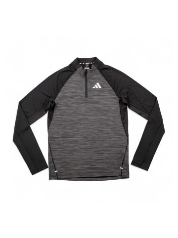adidas Shirt Training Gym+ 3S 1/4 Zip in Schwarz