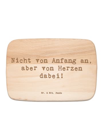 Mr. & Mrs. Panda Holzschneidebrett Spruch Adoptivkind von Herzen... in Transparent