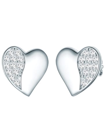 Rafaela Donata Ohrstecker Herz Sterling Silber Zirkonia in silber