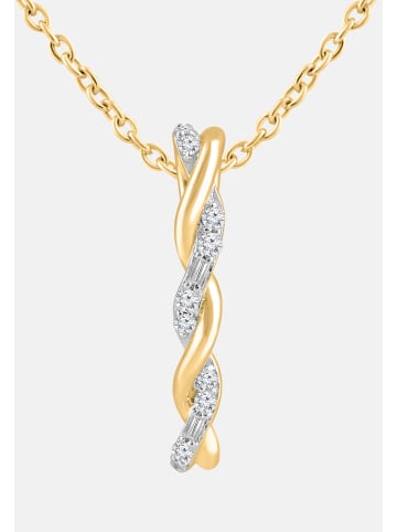 Diamant Exquis Halskette aus 375 Gelbgold mit Diamant